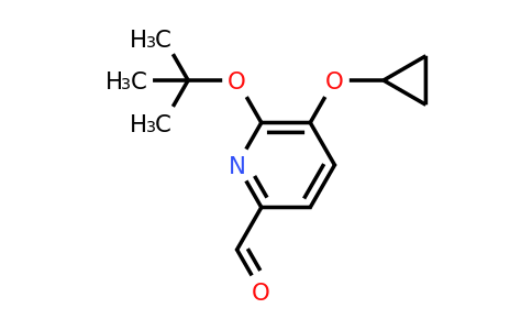 CAS 1243384-68-0 | 6-Tert-butoxy-5-cyclopropoxypicolinaldehyde