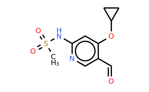 CAS 1243384-70-4 | N-(4-cyclopropoxy-5-formylpyridin-2-YL)methanesulfonamide