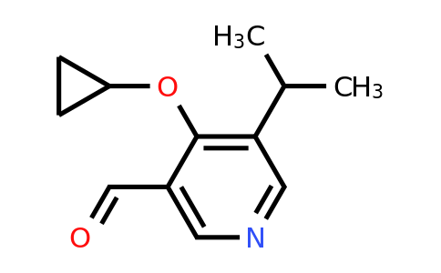 CAS 1243384-73-7 | 4-Cyclopropoxy-5-isopropylnicotinaldehyde
