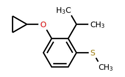 CAS 1243384-74-8 | (3-Cyclopropoxy-2-isopropylphenyl)(methyl)sulfane