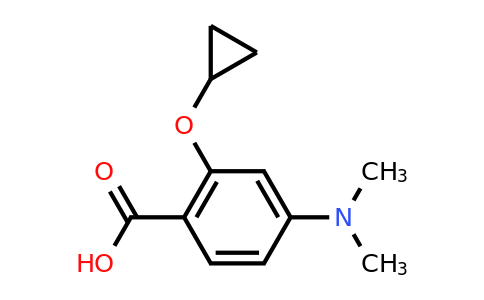 CAS 1243384-75-9 | 2-Cyclopropoxy-4-(dimethylamino)benzoic acid