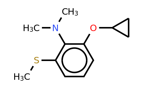 CAS 1243384-80-6 | 2-Cyclopropoxy-N,n-dimethyl-6-(methylthio)aniline