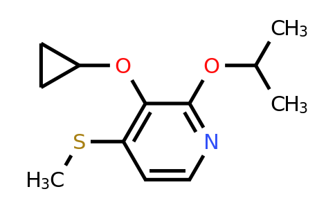 CAS 1243384-83-9 | 3-Cyclopropoxy-2-isopropoxy-4-(methylthio)pyridine