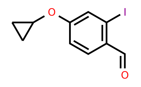 CAS 1243384-84-0 | 4-Cyclopropoxy-2-iodobenzaldehyde