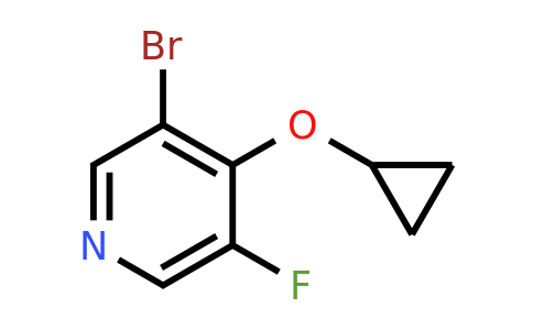 CAS 1243384-86-2 | 3-Bromo-4-cyclopropoxy-5-fluoropyridine