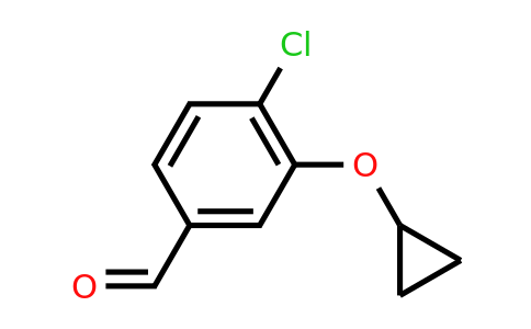 CAS 1243384-90-8 | 4-Chloro-3-cyclopropoxybenzaldehyde