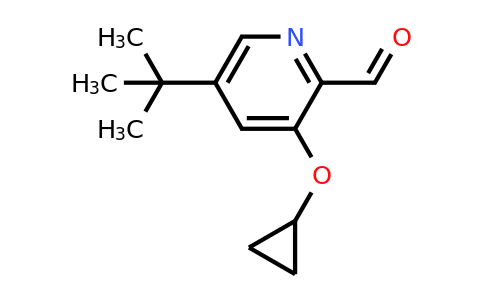 CAS 1243384-92-0 | 5-Tert-butyl-3-cyclopropoxypicolinaldehyde