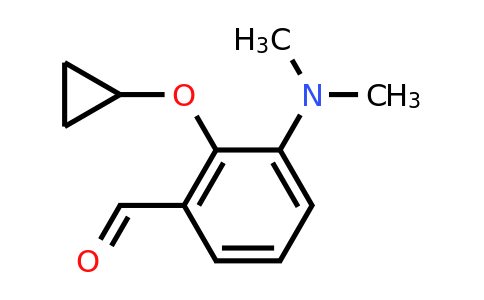 CAS 1243384-93-1 | 2-Cyclopropoxy-3-(dimethylamino)benzaldehyde
