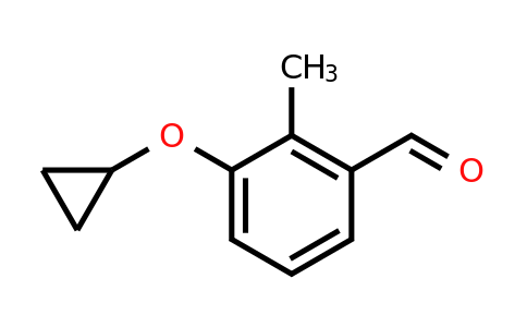 CAS 1243384-99-7 | 3-Cyclopropoxy-2-methylbenzaldehyde