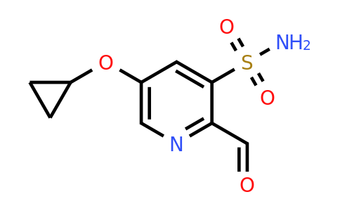 CAS 1243385-10-5 | 5-Cyclopropoxy-2-formylpyridine-3-sulfonamide