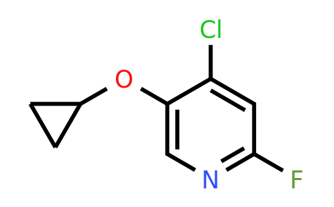 CAS 1243385-13-8 | 4-Chloro-5-cyclopropoxy-2-fluoropyridine