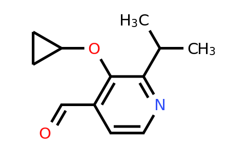 CAS 1243385-14-9 | 3-Cyclopropoxy-2-isopropylisonicotinaldehyde