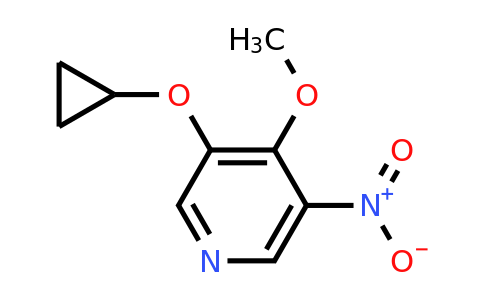 CAS 1243385-15-0 | 3-Cyclopropoxy-4-methoxy-5-nitropyridine