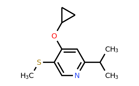 CAS 1243385-19-4 | 4-Cyclopropoxy-2-isopropyl-5-(methylthio)pyridine
