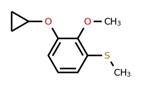 CAS 1243385-20-7 | (3-Cyclopropoxy-2-methoxyphenyl)(methyl)sulfane