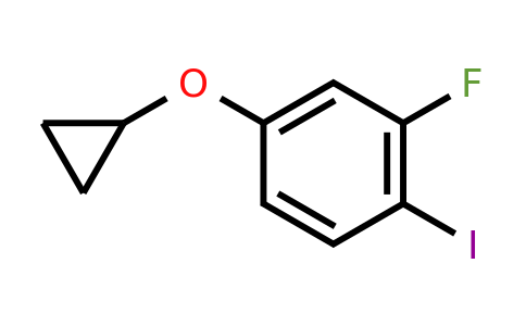 CAS 1243385-24-1 | 4-Cyclopropoxy-2-fluoro-1-iodobenzene