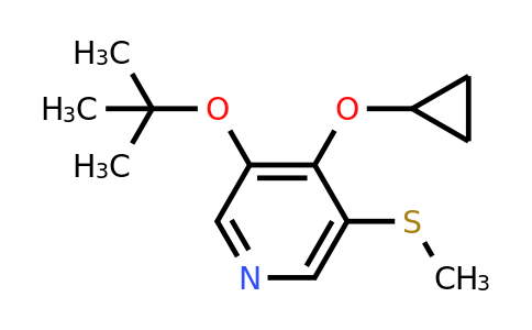 CAS 1243385-33-2 | 3-Tert-butoxy-4-cyclopropoxy-5-(methylthio)pyridine