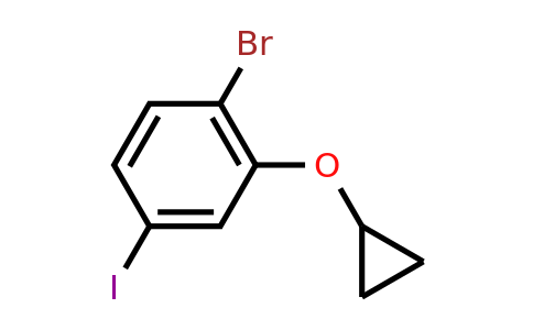 CAS 1243385-36-5 | 1-Bromo-2-cyclopropoxy-4-iodobenzene