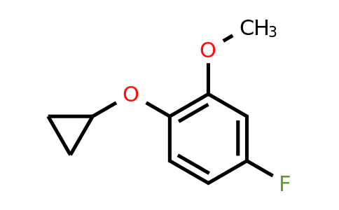 CAS 1243385-38-7 | 1-Cyclopropoxy-4-fluoro-2-methoxybenzene