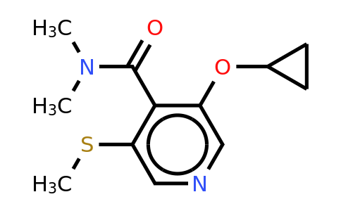 CAS 1243385-41-2 | 3-Cyclopropoxy-N,n-dimethyl-5-(methylthio)isonicotinamide