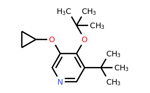 CAS 1243385-42-3 | 4-Tert-butoxy-3-tert-butyl-5-cyclopropoxypyridine