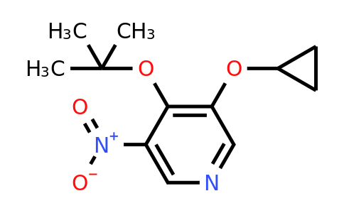 CAS 1243385-49-0 | 4-Tert-butoxy-3-cyclopropoxy-5-nitropyridine
