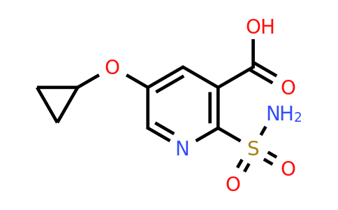CAS 1243385-53-6 | 5-Cyclopropoxy-2-sulfamoylnicotinic acid