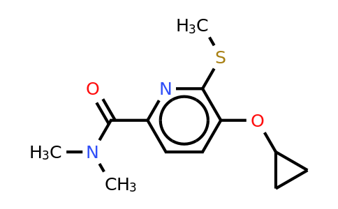 CAS 1243385-55-8 | 5-Cyclopropoxy-N,n-dimethyl-6-(methylthio)picolinamide