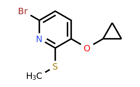 CAS 1243385-61-6 | 6-Bromo-3-cyclopropoxy-2-(methylsulfanyl)pyridine