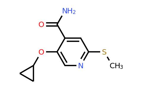 CAS 1243385-66-1 | 5-Cyclopropoxy-2-(methylthio)isonicotinamide