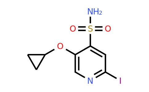 CAS 1243385-69-4 | 5-Cyclopropoxy-2-iodopyridine-4-sulfonamide