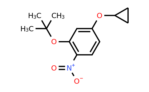 CAS 1243385-72-9 | 2-(Tert-butoxy)-4-cyclopropoxy-1-nitrobenzene