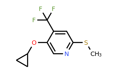 CAS 1243385-78-5 | 5-Cyclopropoxy-2-(methylthio)-4-(trifluoromethyl)pyridine