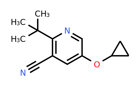 CAS 1243385-92-3 | 2-Tert-butyl-5-cyclopropoxynicotinonitrile