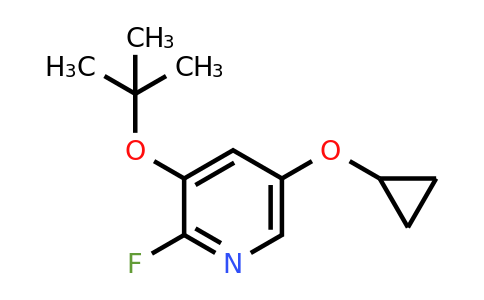 CAS 1243386-06-2 | 3-Tert-butoxy-5-cyclopropoxy-2-fluoropyridine