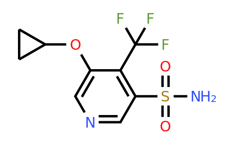 CAS 1243386-19-7 | 5-Cyclopropoxy-4-(trifluoromethyl)pyridine-3-sulfonamide
