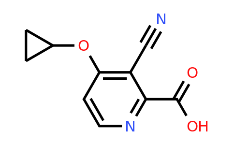 CAS 1243386-46-0 | 3-Cyano-4-cyclopropoxypicolinic acid