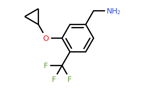 CAS 1243386-50-6 | (3-Cyclopropoxy-4-(trifluoromethyl)phenyl)methanamine