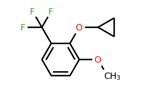 CAS 1243386-53-9 | 2-Cyclopropoxy-1-methoxy-3-(trifluoromethyl)benzene