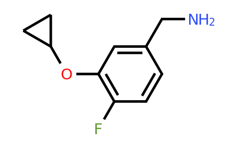 CAS 1243386-63-1 | (3-Cyclopropoxy-4-fluorophenyl)methanamine
