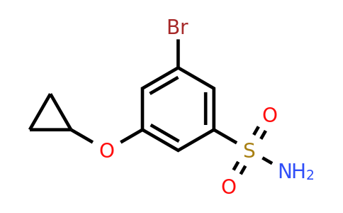 CAS 1243386-66-4 | 3-Bromo-5-cyclopropoxybenzenesulfonamide