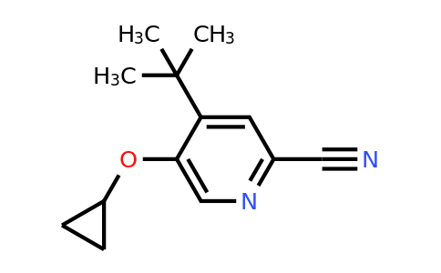 CAS 1243386-68-6 | 4-Tert-butyl-5-cyclopropoxypicolinonitrile
