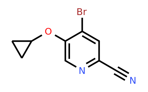 CAS 1243386-78-8 | 4-Bromo-5-cyclopropoxypicolinonitrile