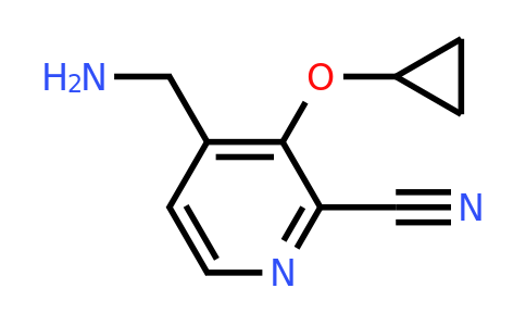 CAS 1243386-81-3 | 4-(Aminomethyl)-3-cyclopropoxypicolinonitrile