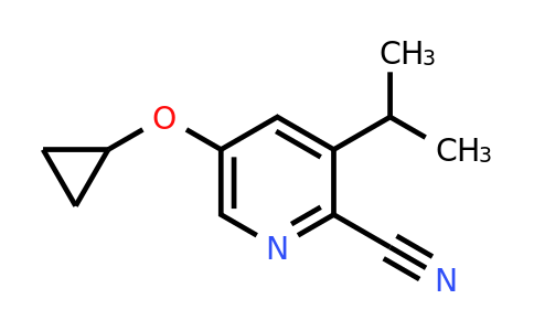 CAS 1243386-83-5 | 5-Cyclopropoxy-3-isopropylpicolinonitrile