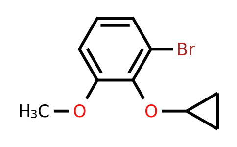 CAS 1243386-84-6 | 1-Bromo-2-cyclopropoxy-3-methoxybenzene