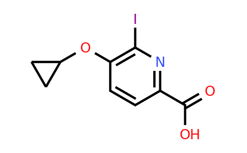 CAS 1243386-85-7 | 5-Cyclopropoxy-6-iodopicolinic acid