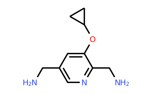 CAS 1243386-87-9 | (3-Cyclopropoxypyridine-2,5-diyl)dimethanamine
