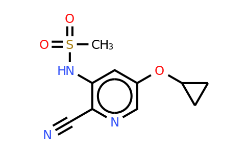CAS 1243386-88-0 | N-(2-cyano-5-cyclopropoxypyridin-3-YL)methanesulfonamide