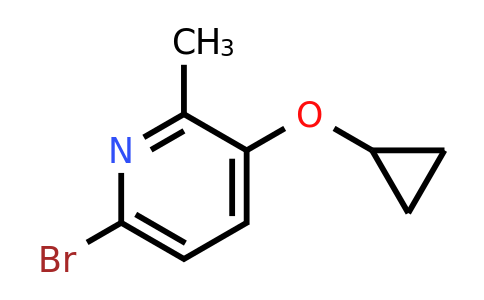 CAS 1243386-95-9 | 6-Bromo-3-cyclopropoxy-2-methylpyridine
